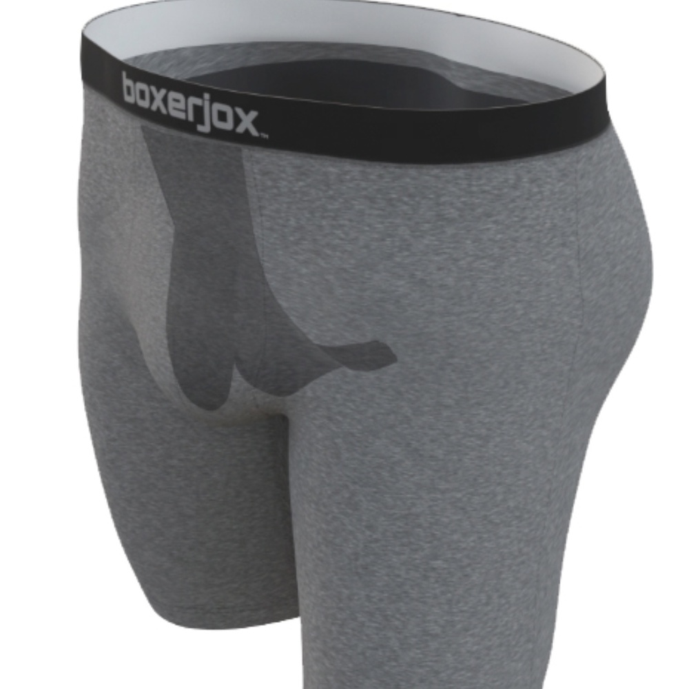 BoxerJox: 1 pair gray boxer brief with jockstrap
